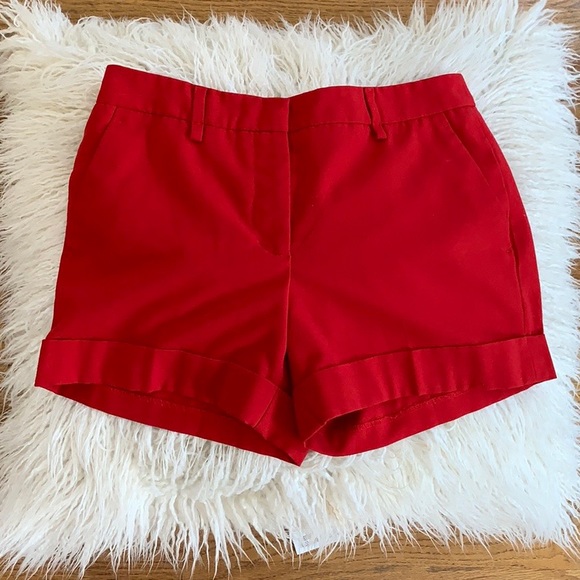 Forever 21 Pants - Forever 21 high rise cherry red shorts size S/P